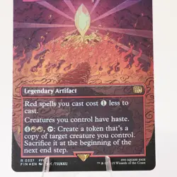The Fire Crystal Borderless Foil 337 Final Fantasy FIN MTG NM See Video - Image 5