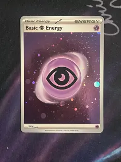 HD Cosmos Holo Swirl Basic Psychic Energy 151 Pokemon - Image 2