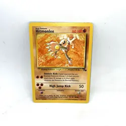 Pokemon Hitmonlee 22/62 Fossil Set Regular Unlimited LP - Image 1