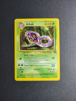 Arbok 31/62 Pokemon TCG Fossil Unlimited Regular Uncommon LP - Image 2