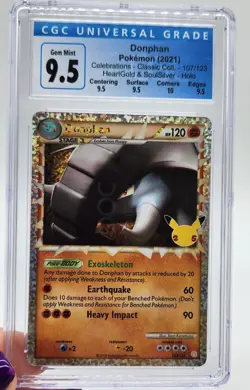 2010 Pokemon Celebrations #107 Classic Collection Donphan PSA 9.5 Graded - Image 1