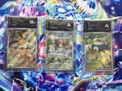 Lotto Pokemon Carte Gradata Fullart Snorlax Eevee Charmander Italiano - Image 1