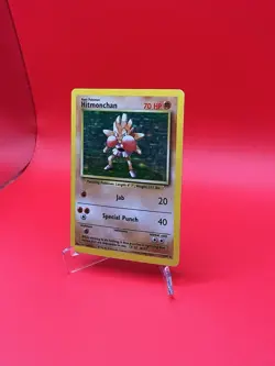 Pokemon TCG Hitmonchan English Base Set HOLO RARE #7/102 NEAR MINT CONDITION - Image 2