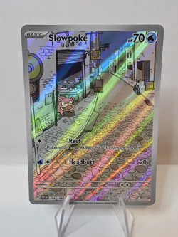 Slowpoke Illustration Rare IR 204/198 2023 Pokemon TCG Scarlet & Violet Base Set - Image 1