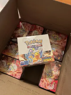 Pokemon TCG Scarlet & Violet Surging Sparks Booster Packs Box New Sealed - Image 1