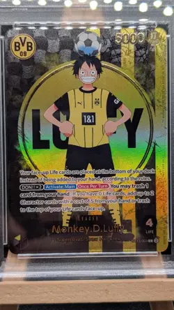 PSA 10 Monkey D Luffy ST13-003 BVB Borussia Dortmund ONE PIECE Matchday Promo EN - Image 3