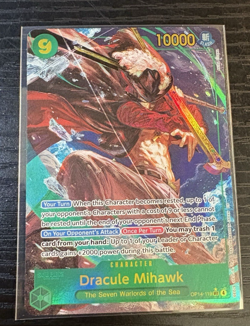 Dracule Mihawk SEC Alt Art OP14-119 One Piece TCG English (LP) - Image 1