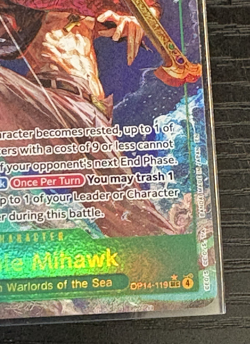 Dracule Mihawk SEC Alt Art OP14-119 One Piece TCG English (LP) - Image 5