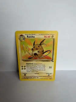 Pokemon TCG Raichu 29/62 Rare Fossil Non-Holo Card 1999-2000 LP Vintage - Image 1