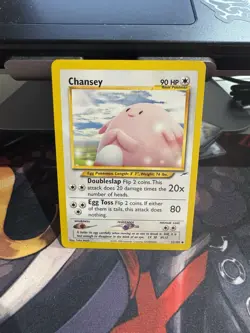 Chansey 31/105 Neo Destiny Regular Pokemon TCG Card - Image 1