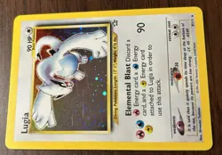 Lugia Neo Genesis Holo Rare Card 9/111 Unlimited Edition Pokemon TCG - Image 4