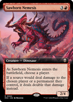 Sawhorn Nemesis (Extended Art) Modern Horizons 3 Commander PLD CARD ABUGames - Image 1