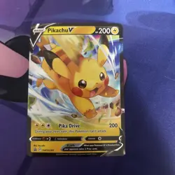 Pikachu V SWSH285 SWSH: Sword & Shield Promo Cards Holo NM Pokemon - Image 1