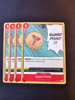 4x ST01-014 Guard Point Playset - One Piece Card TCG - PRB-01 Eng NM - Image 1