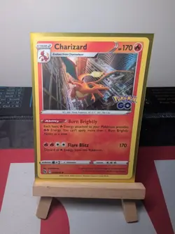 Pokemon Cards Charizard 010/078 Pokemon Go Reverse Holo Rare - (NM) - Image 1