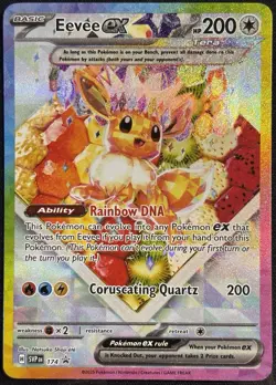 Eevee EX 174 - Black Star Promo Prismatic Evolutions Pokemon TCG 2025- M/LP Card - Image 1