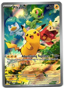 Pikachu 027 - Scarlet & Violet Promo Pokemon TCG - NM Card - Image 1
