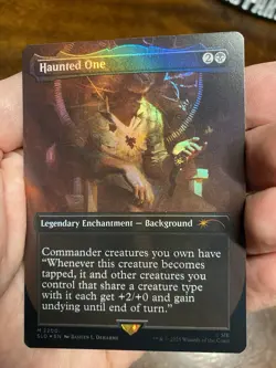 MTG Haunted One, Foil, The Last of Us Secret Lair, New/Unplayed Joel Miller - Image 1