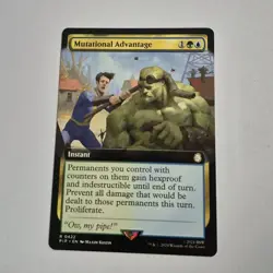 MTG Mutational Advantage Universes Beyond: Fallout PIP Extended Art Card NM - Image 1