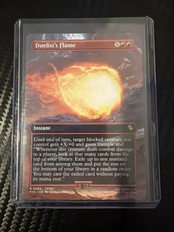 Duelist’s Flame - Borderless - Final Fantasy - Commander - MTG NM - Image 1