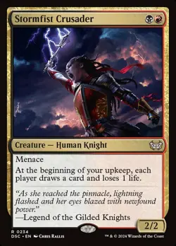 x1 Stormfist Crusader R MTG Commander: Duskmourn: House of Horror M/NM, English - Image 1