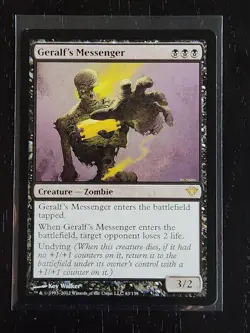 Geralf's Messenger #63 MTG [Dark Ascension] Rare Black Creature Regular NM - Image 1