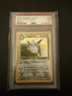 Pokemon TCG Wigglytuff Base Set 2 Holo Unlimited Rare PSA 5 - Image 3