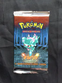 Pokemon: Sealed 1st Edition Neo Revelation Booster Pack: Misdreavus Artwork - Image 1