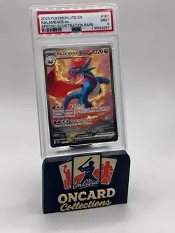 2025 Pokemon Salamence ex #187 Special Illustration Rare PSA 9 Mint - Image 3