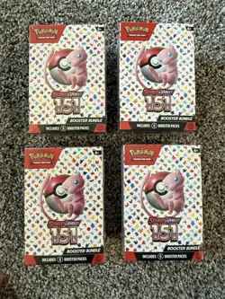 Pokemon Scarlet & Violet 151 Booster Bundles Sealed Lot of 4 - Image 1