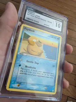 (POP 36) CGC 10 GEM MINT Pokemon EX Team Rocket Returns Psyduck 70/109 - Image 3