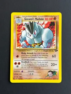 Carte Pokemon - Giovanni's Machoke 42/132 - Gym Challenge - Anglais - Image 1