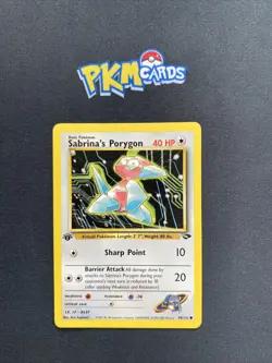 Pokemon TCG Sabrina’s Porygon Gym Challenge 98/132 Regular 1st Edition LP. - Image 1