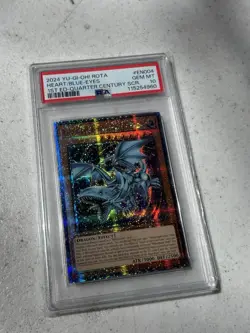 Yu-Gi-Oh Heart of the Blue-Eyes ROTA-EN004 Quarter Century Secret Rare PSA10 GEM - Image 1
