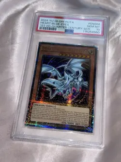 Yu-Gi-Oh Heart of the Blue-Eyes ROTA-EN004 Quarter Century Secret Rare PSA10 GEM - Image 4