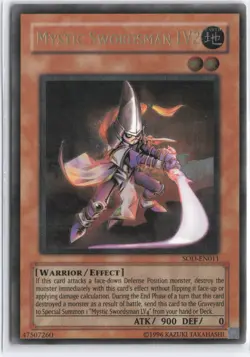 Yugioh - Mystic Swordsman LV2 SOD-EN011 Unlimited - Soul of the Duelist - Image 1
