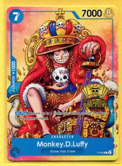 Monkey.D.Luffy (2nd Anniversary Stamped Promo) P-043 One Piece TCG English - Image 1