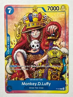 Monkey.D.Luffy (2nd Anniversary Stamped Promo) P-043 One Piece TCG English - Image 2