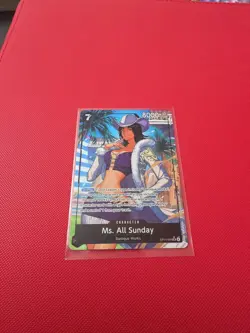 Ms. All Sunday (Alternate Art) OP14-084 The Azure Sea's Seven Foil - Image 1