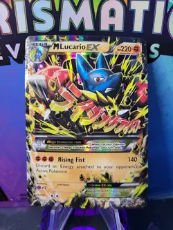 Pokemon TCG Mega-Lucario-EX Holo Rare Card Furious Fists 55/111 HP - Image 1