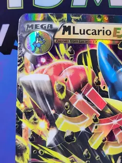 Pokemon TCG Mega-Lucario-EX Holo Rare Card Furious Fists 55/111 HP - Image 2