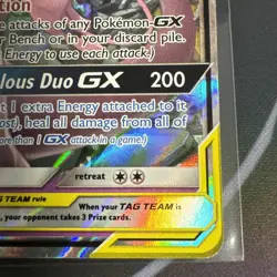Pokemon TCG Mewtwo and Mew GX Tag Team Card 71/236 Unified Minds 2019 - Image 5