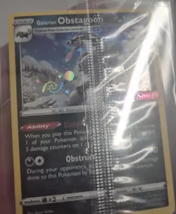 Pokemon Card - Galarian Obstagoon - Sealed Promo -Swirl- Sword & Shield -119/202 - Image 3