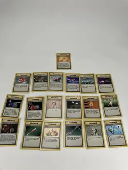 VINTAGE Pokemon lot of 20 TCG Base Set Jungle Fossil Trainer Card WOTC All NM-LP - Image 1