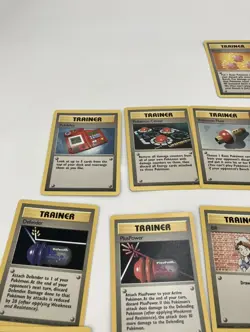 VINTAGE Pokemon lot of 20 TCG Base Set Jungle Fossil Trainer Card WOTC All NM-LP - Image 3