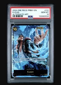2024 ONE PIECE PRB01-PREMIUM BOOSTER -ONE PIECE CARD THE BEST- #121 KUZAN PSA10 - Image 1