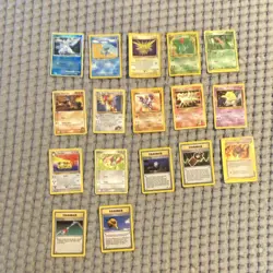 Pokemon TCG 18 Card Lot - Palkia, Wooper, Zapdos, Vintage & Modern Sets, Foil - Image 1