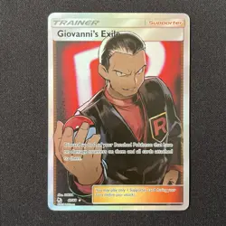 Giovanni's Exile 67/68 Full Art Hidden Fates Pokemon Card - Image 2