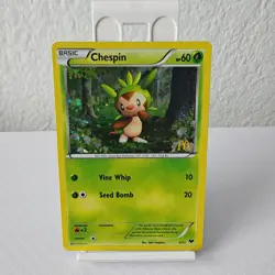 Pokemon TCG Chespin 002/012 McDonald's 2014 Promo Holo Basic Card - Image 1