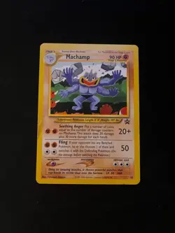Machamp 43 Black Star Promo WOTC Vintage Pokemon Card LP - Image 1